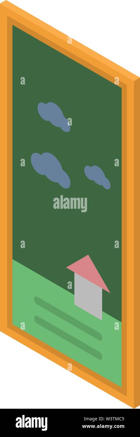 Wall picture icon, isometric style Stock Vector Image & Art - Alamy