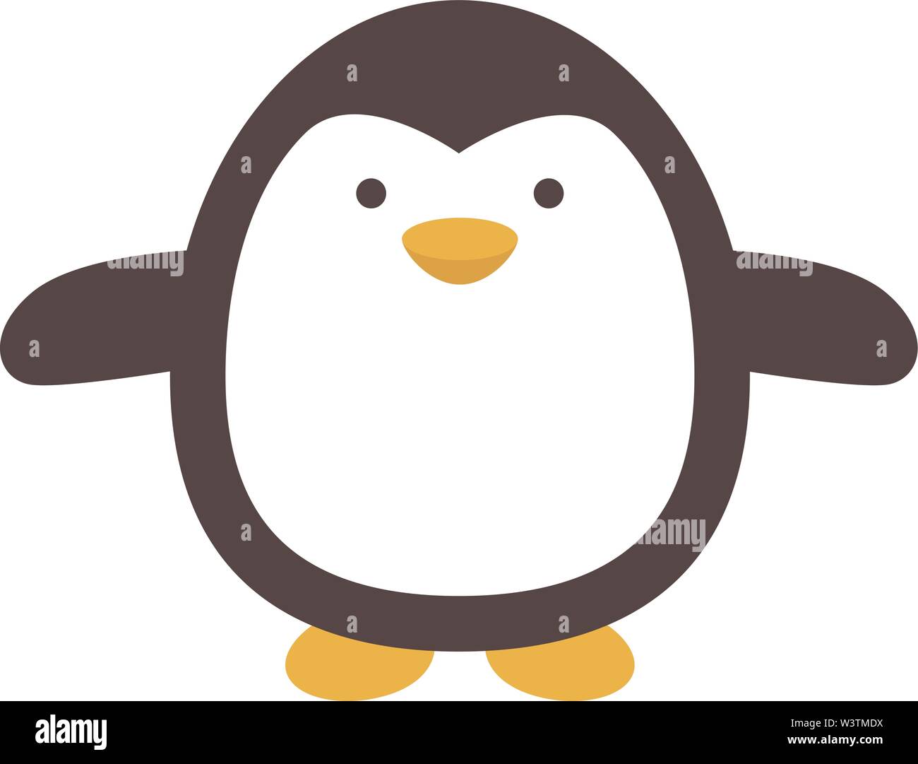 Cute little penguin on birthday hat on white background. Cartoon animal  character for kids cards, baby shower, invitation, poster, t-shirt  composition Stock Vector Image & Art - Alamy