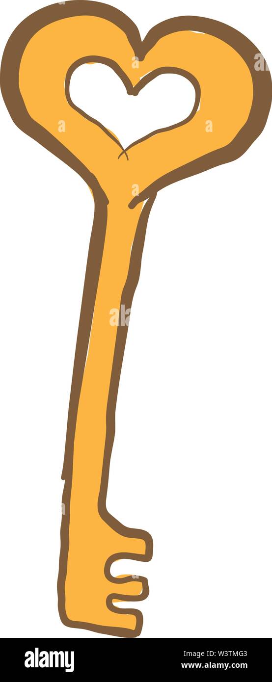 Heart shaped padlock key Stock Vector Images - Alamy