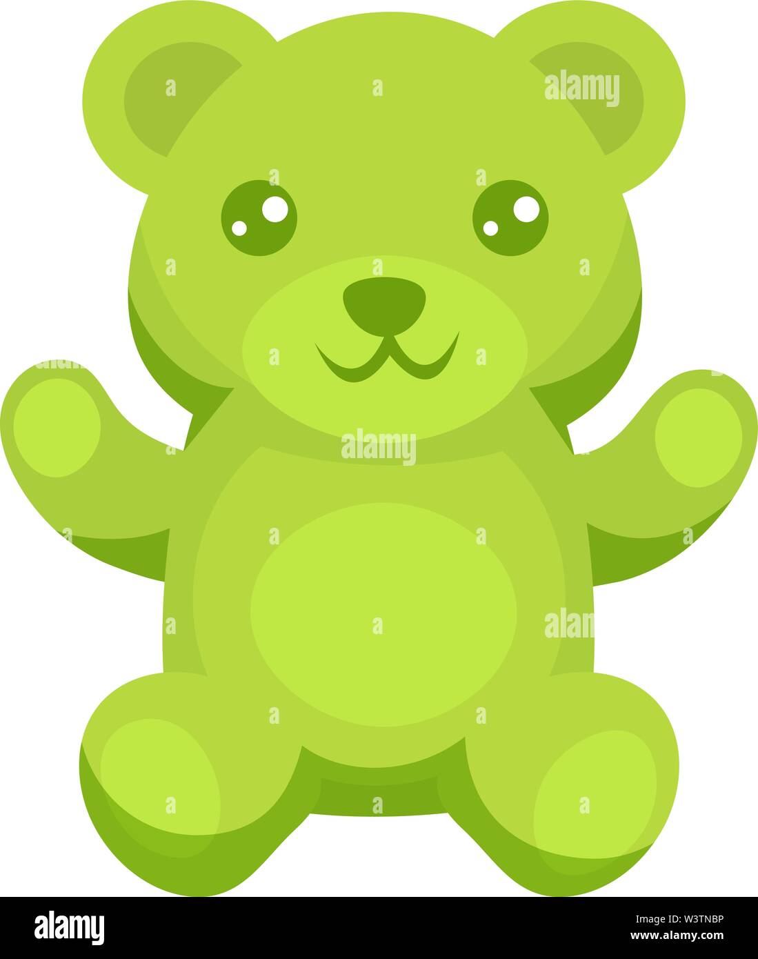 Green jelly bear, illustration, vector on white background Stock Vector Image & Art Alamy
