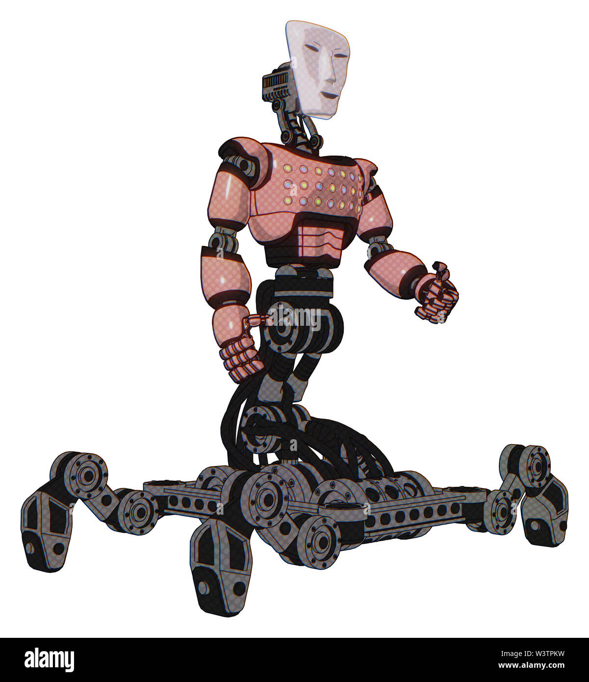 Download Bot Containing Elements Humanoid Face Mask Light Chest Exoshielding Chest Green Blue Lights Array Insect Walker Legs Material Toon Pink Tint Stock Photo Alamy PSD Mockup Templates