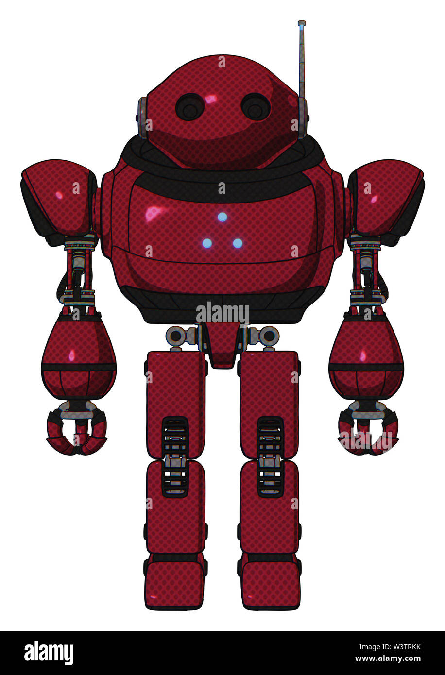 Cyborg containing elements: oval wide head, retro antenna with light ...