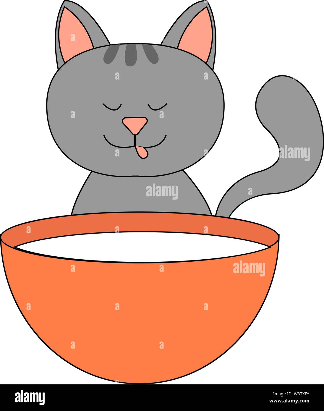 Featured image of post Cat Drinking Milk Drawing Easy