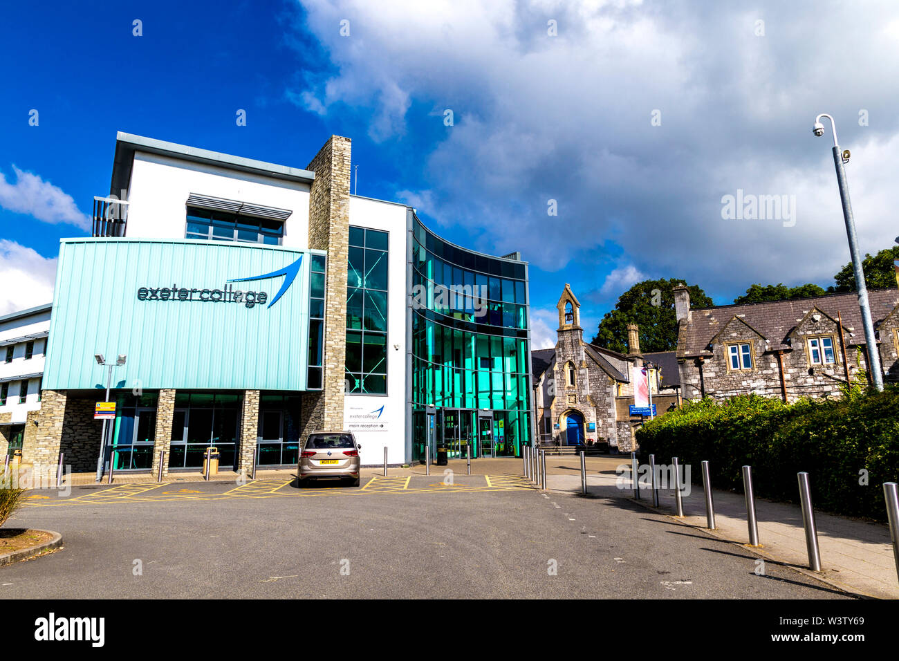 Exeter College building in Exeter, Devon, UK Stock Photo