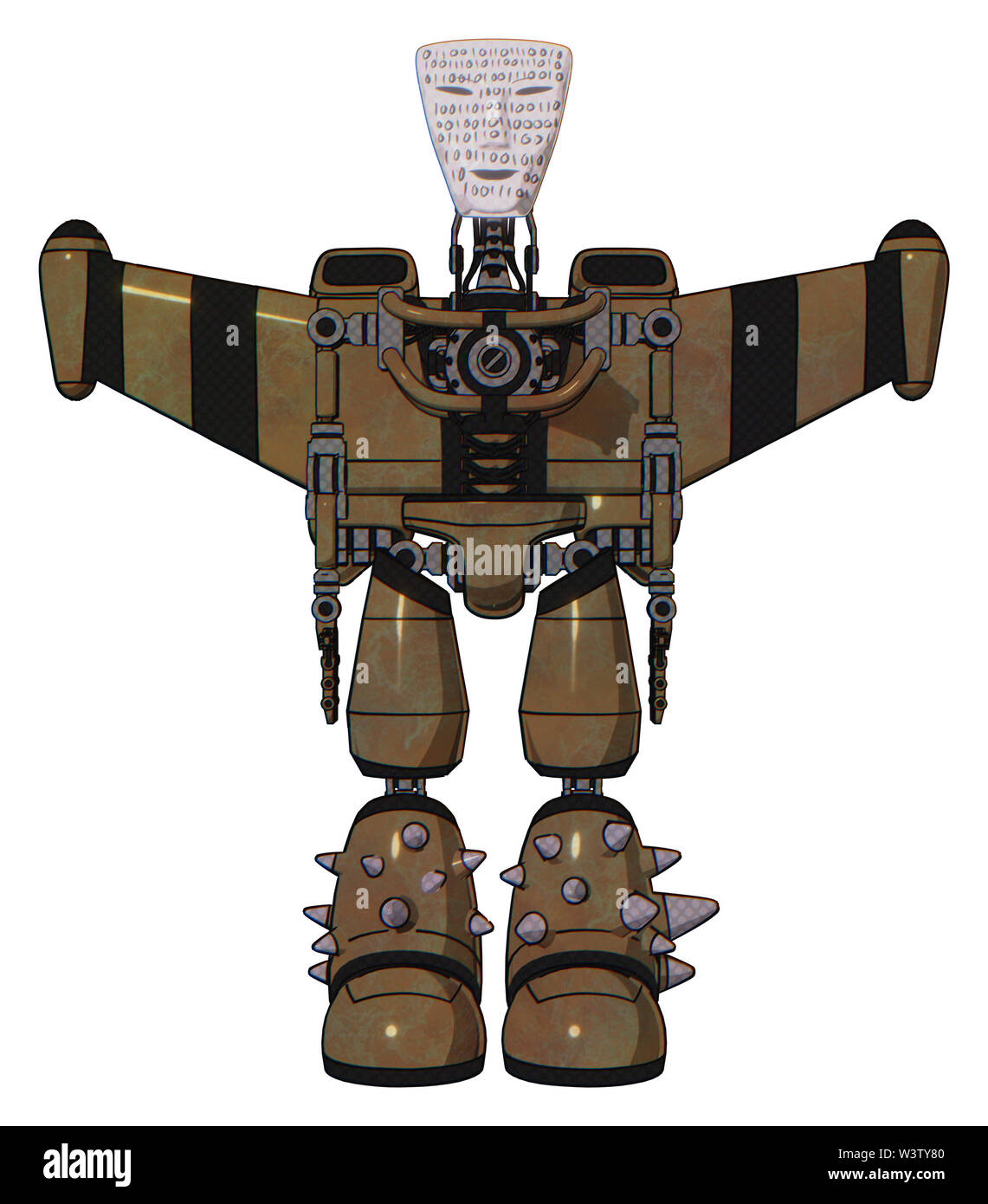 Droid containing elements: humanoid face mask, binary war paint, light ...