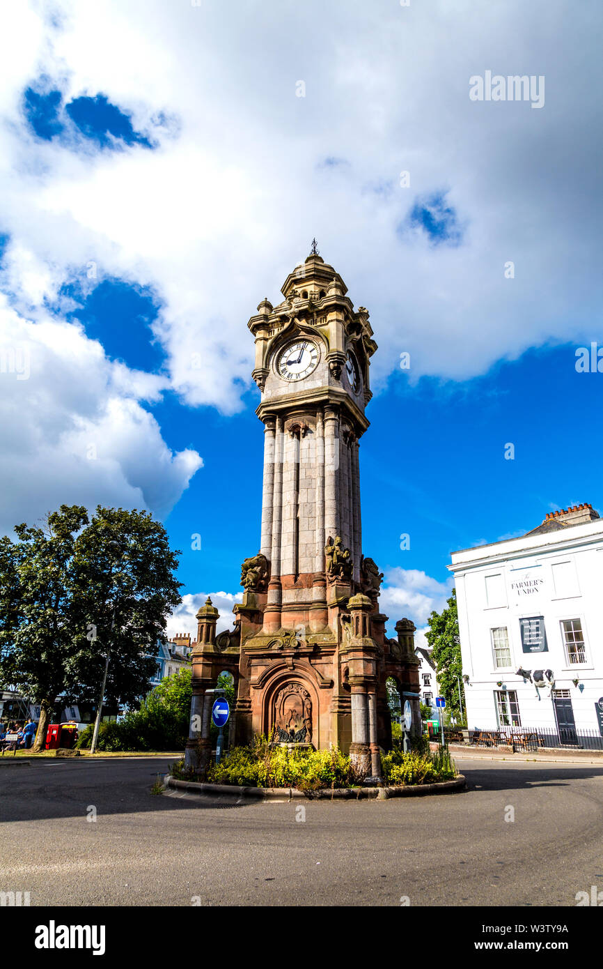 The Miles Clocktower at the Quadrangle in Exeter, UK Stock Photo