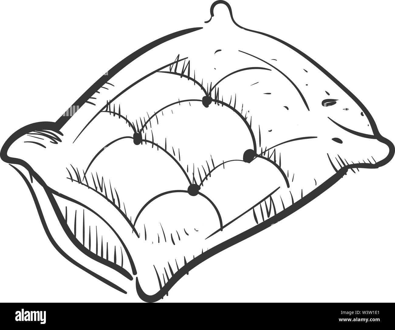 Pillow drawing, illustration, vector on white background Stock Vector Image  & Art - Alamy