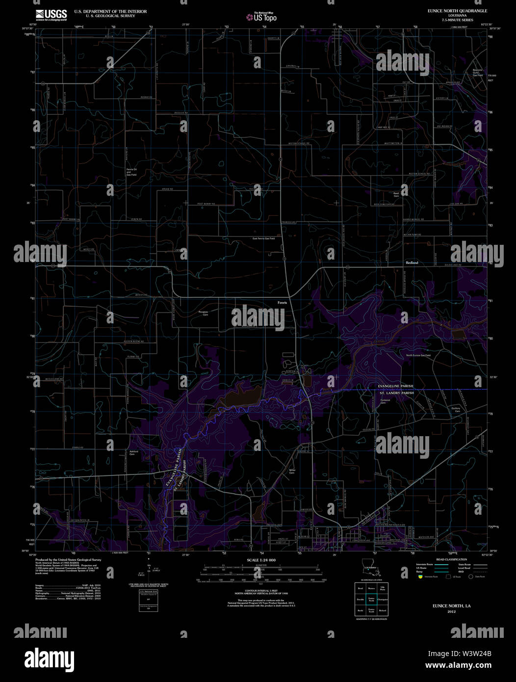 Map of eunice louisiana hires stock photography and images Alamy