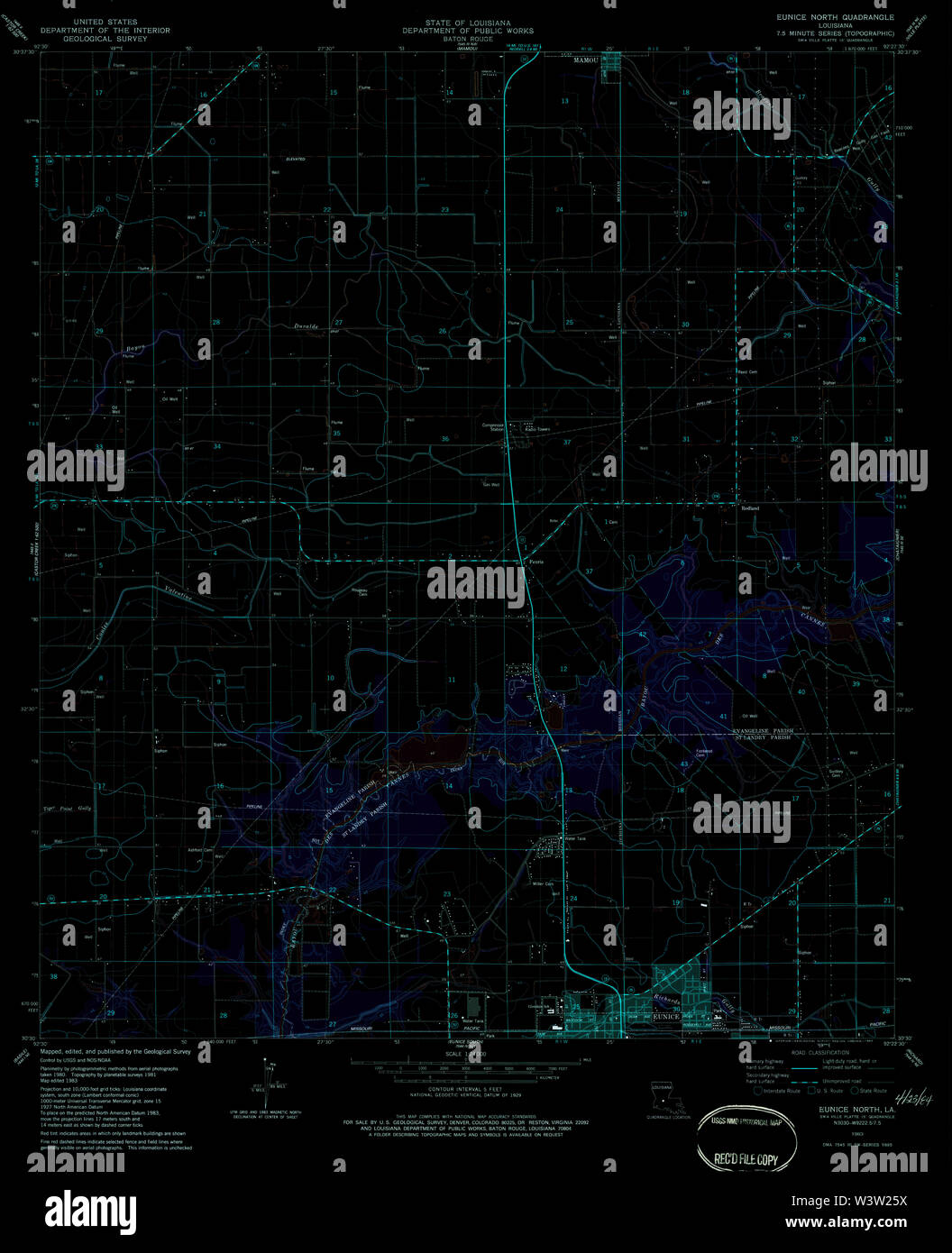 Map of eunice louisiana hires stock photography and images Alamy