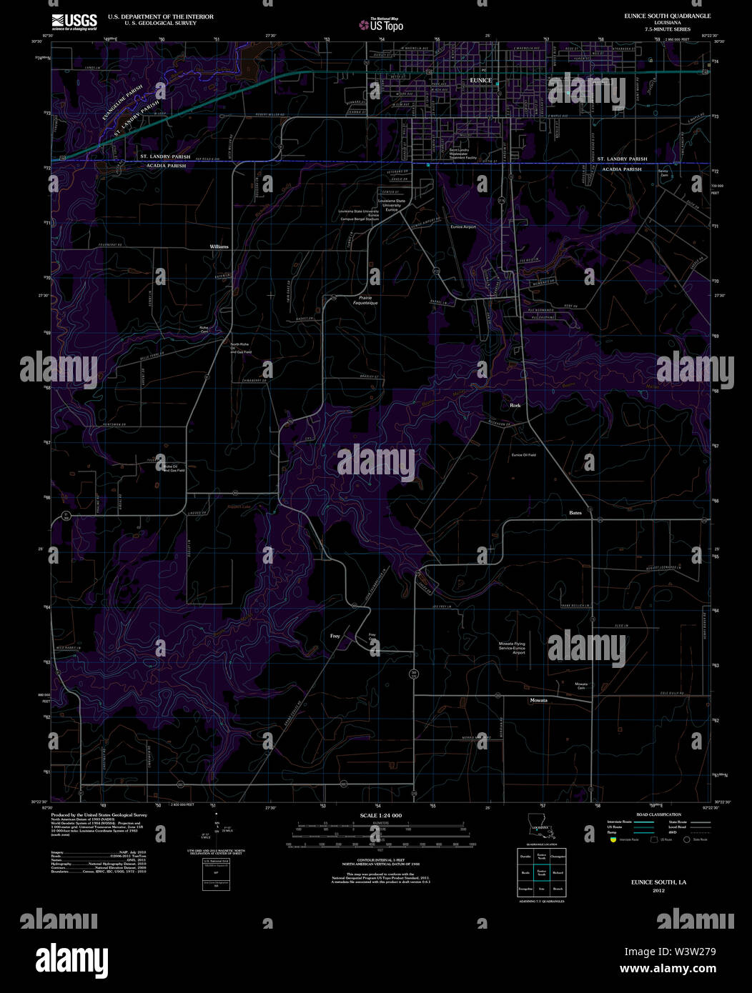 Eunice map hires stock photography and images Alamy