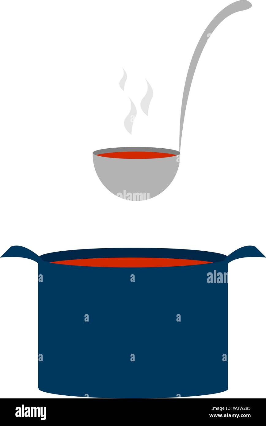 Boiling water in the pot illustration Stock Vector Image & Art - Alamy