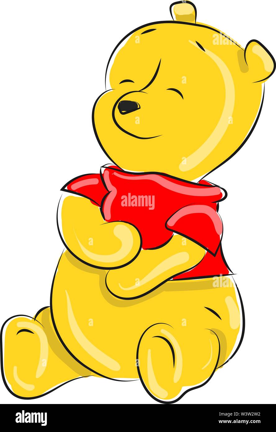 Winnie the Pooh ceramic ornamental honey pot Stock Photo - Alamy