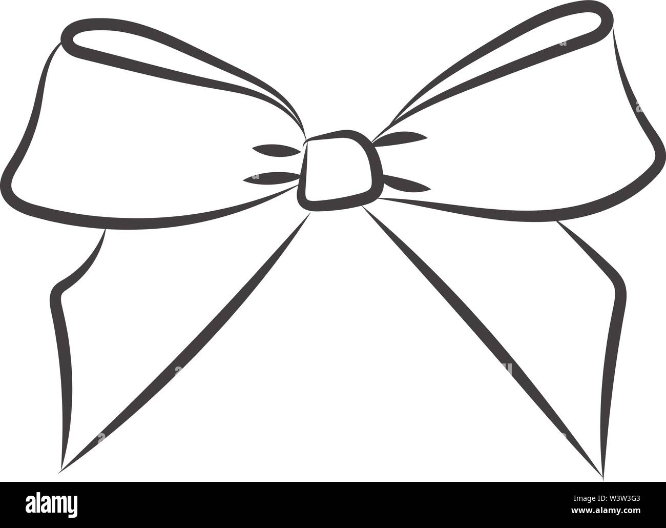 Bow tie line drawing hi-res stock photography and images - Alamy