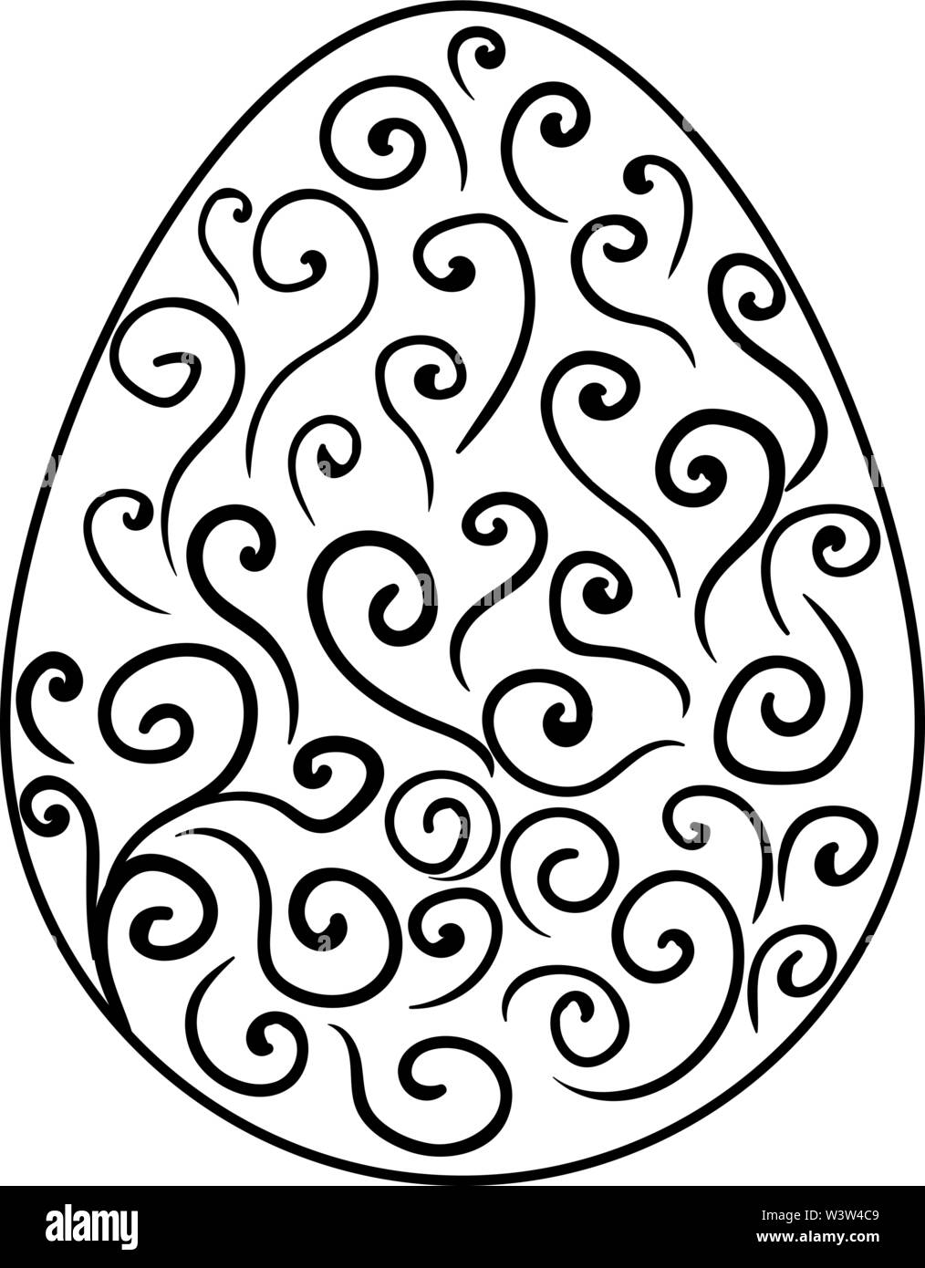 Egg drawing, illustration, vector on white background Stock Vector Image & Art Alamy