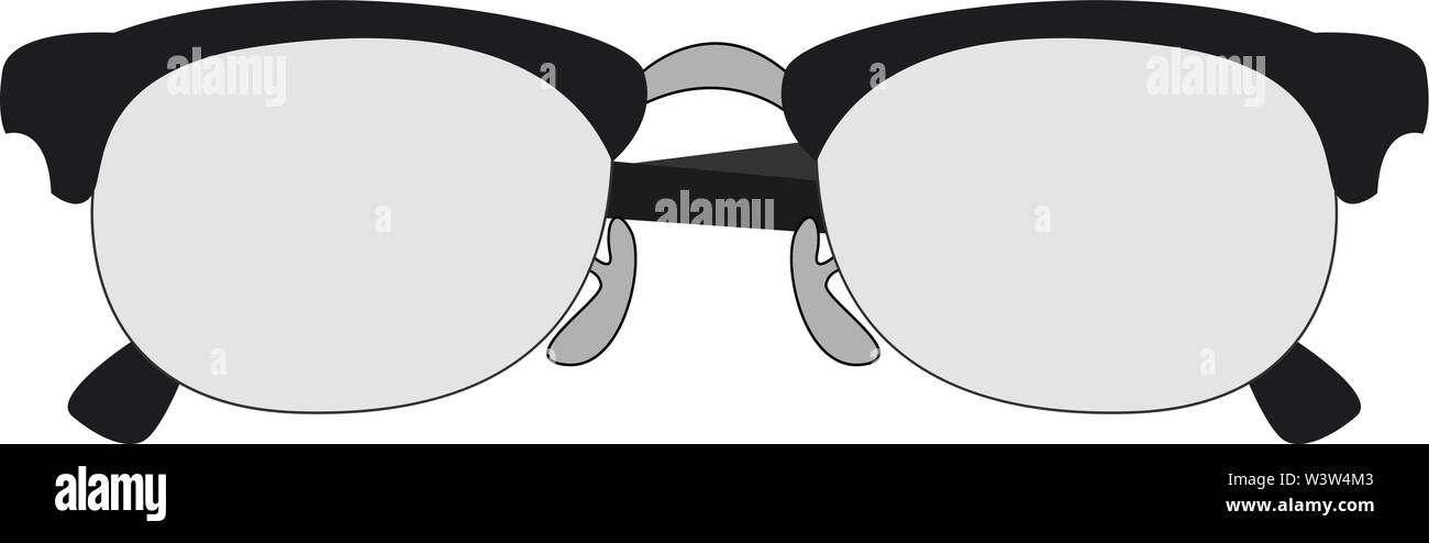 Glasses for reading, illustration, vector on white background. Stock Vector