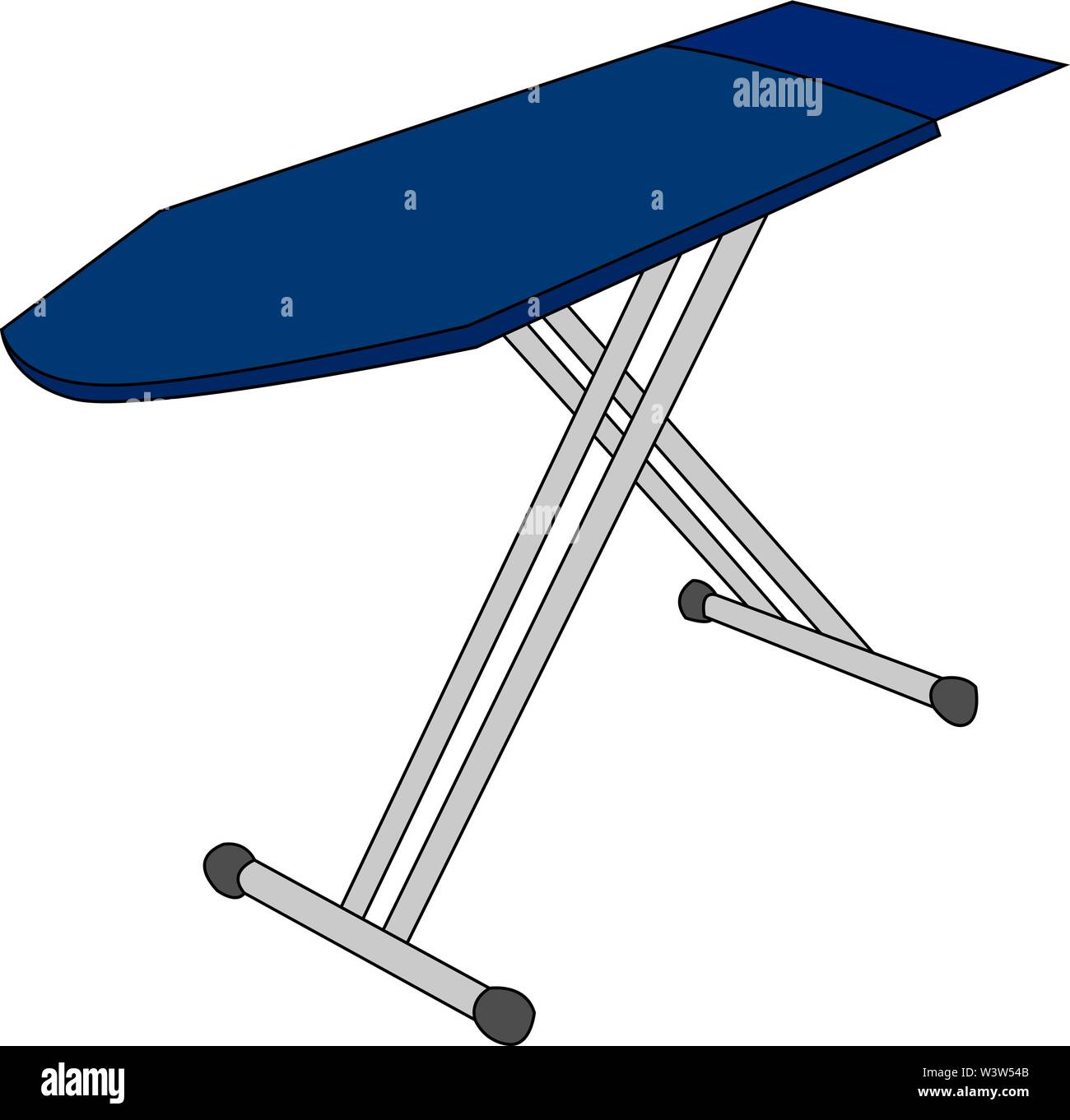 Ironing board, illustration, vector on white background. Stock Vector