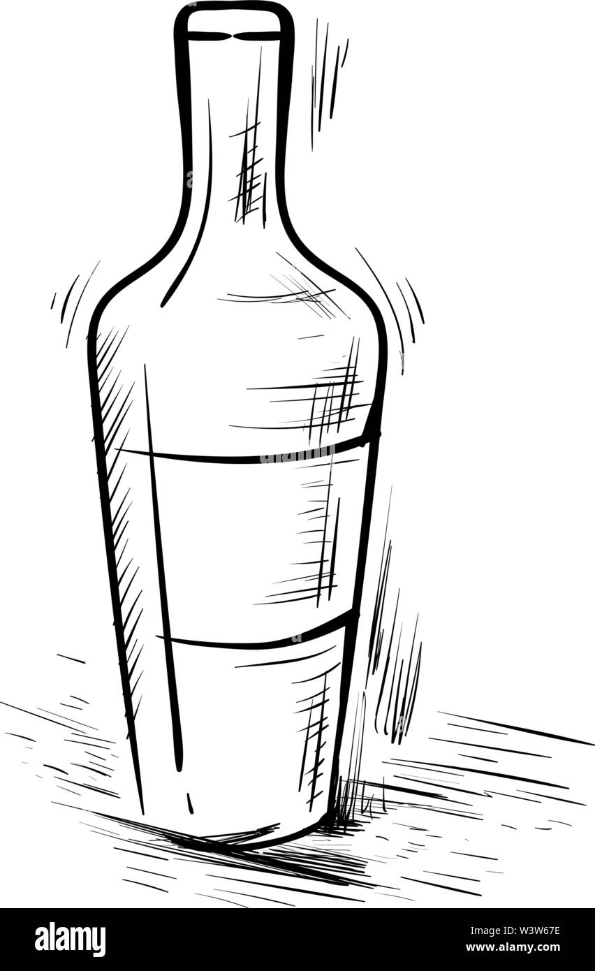 Bottle drawing hi-res stock photography and images - Alamy