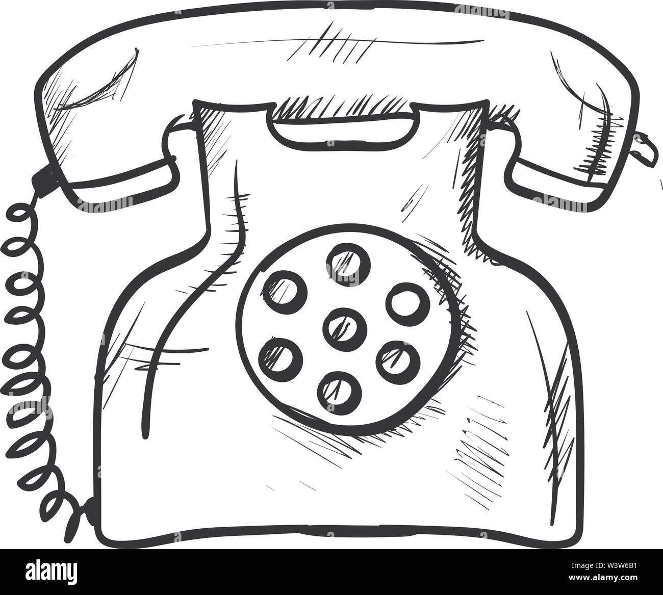 Cheerful dial phone Stock Vector Images Alamy
