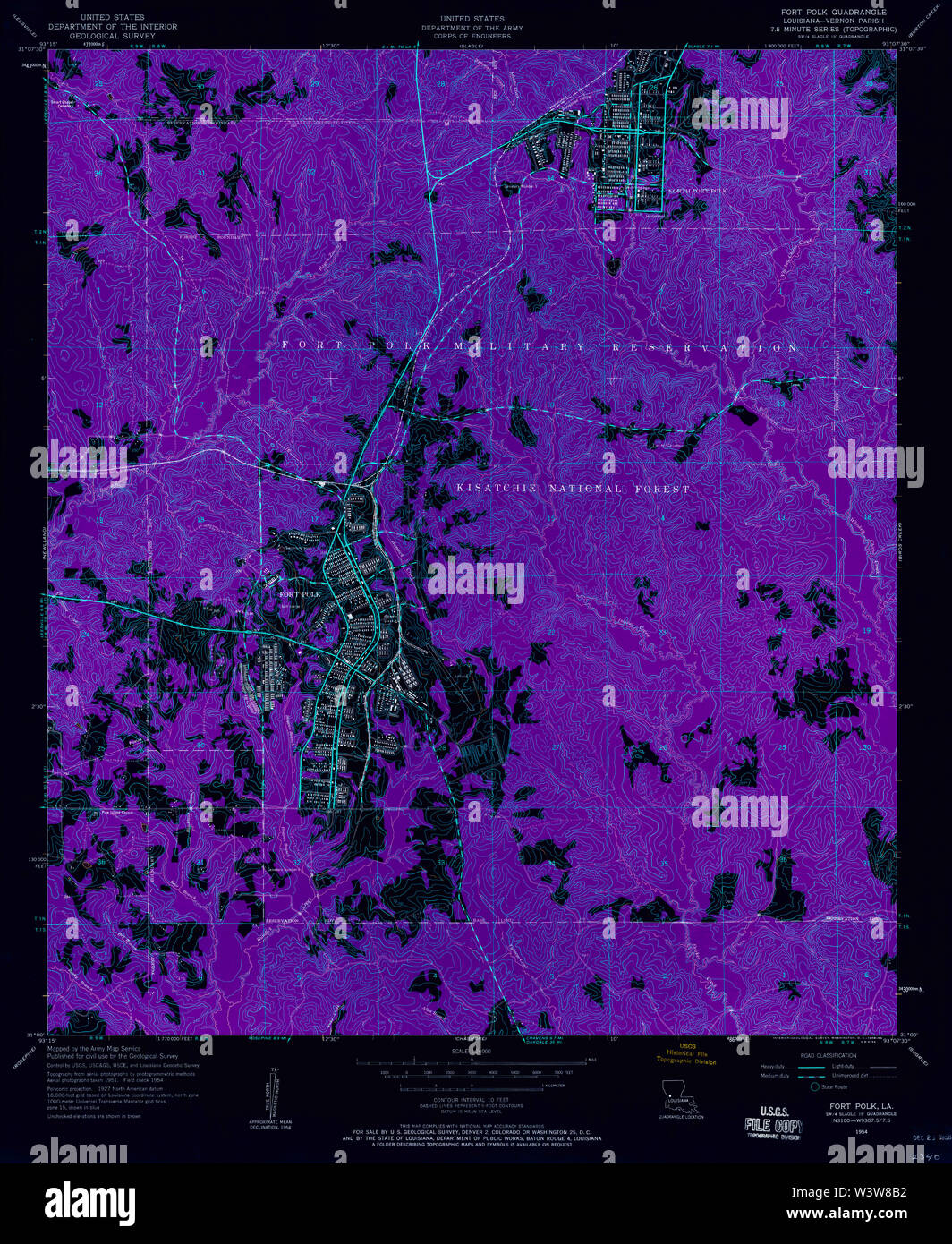 Fort polk louisiana map hires stock photography and images Alamy