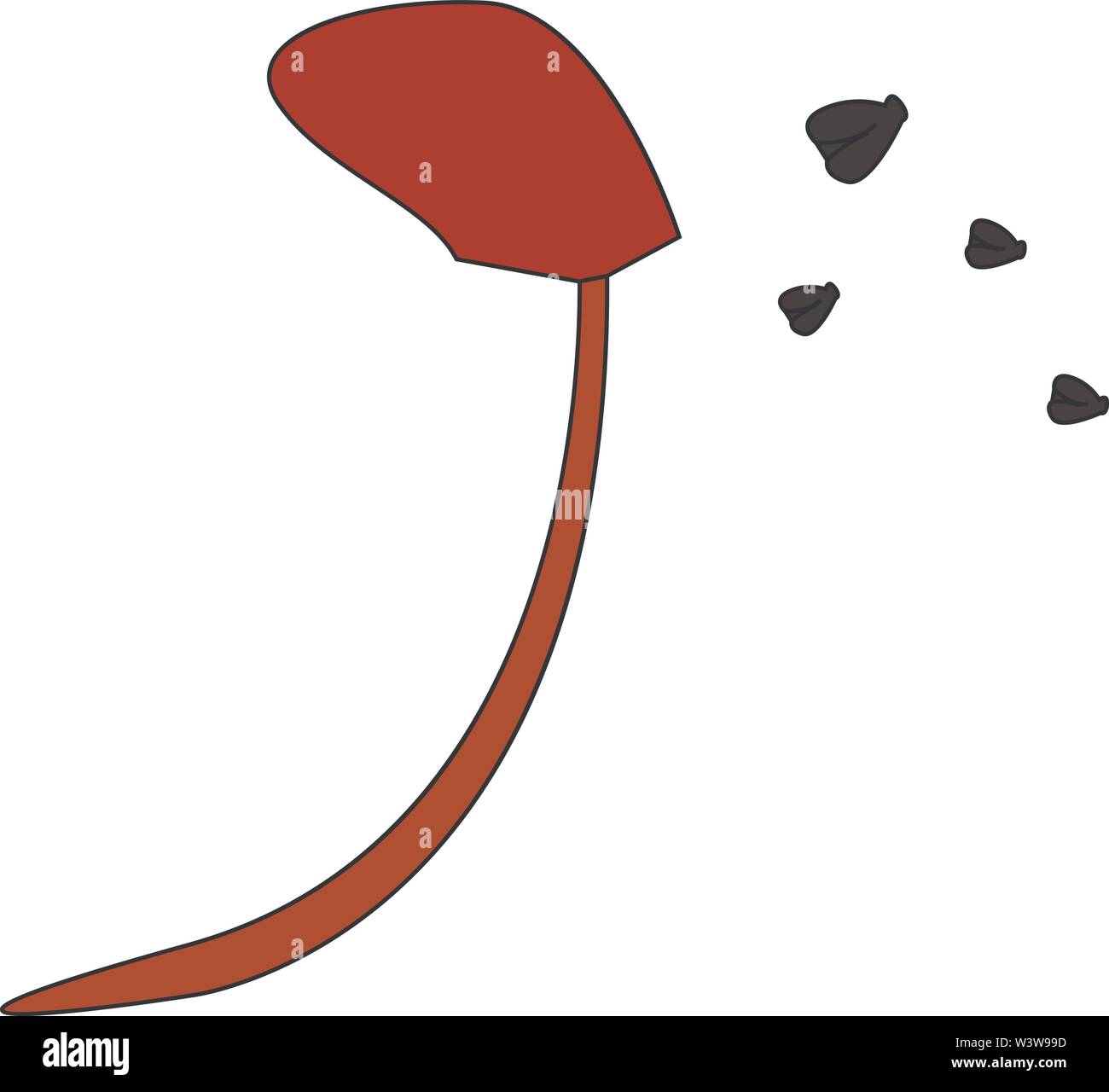 Fly swatter, illustration, vector on white background. Stock Vector