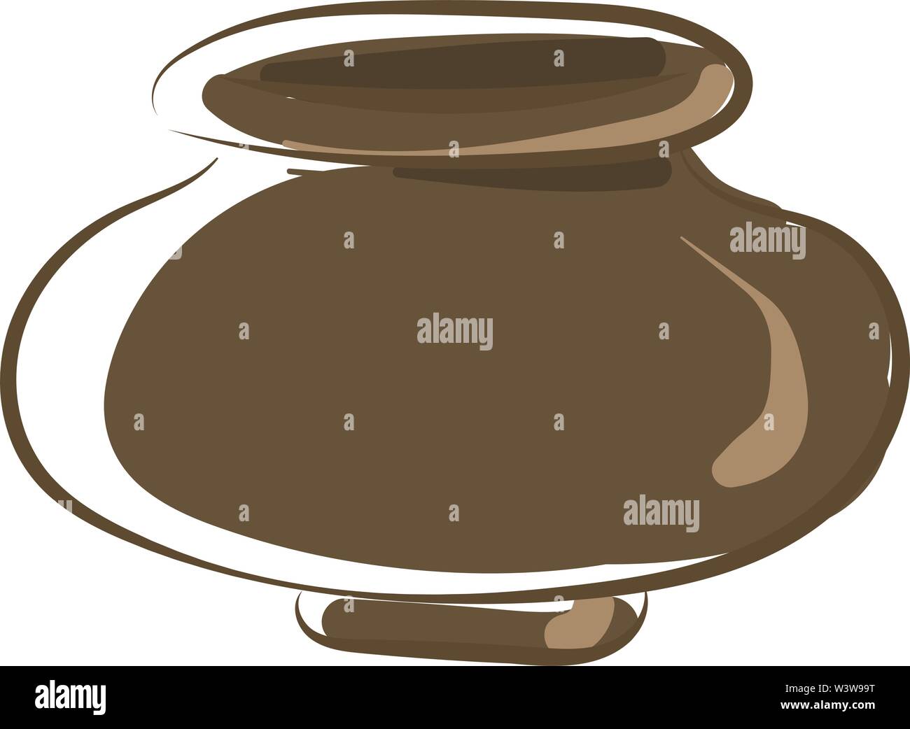 Flower jug, illustration, vector on white background Stock Vector Image