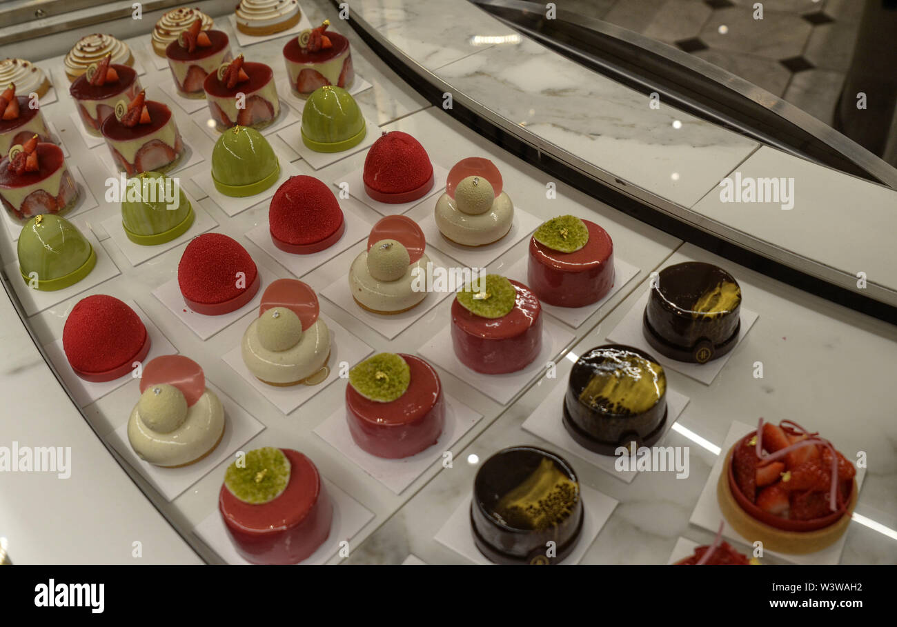 London, United Kingdom, June 2018. At Harrods warehouses, tempting