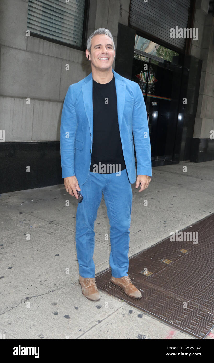 New York, NY, USA. 17th July, 2019.  Andy Cohen on The Wendy Williams Show in New York July 17, 2019 Credit: RW/Media Punch/Alamy Live News Stock Photo