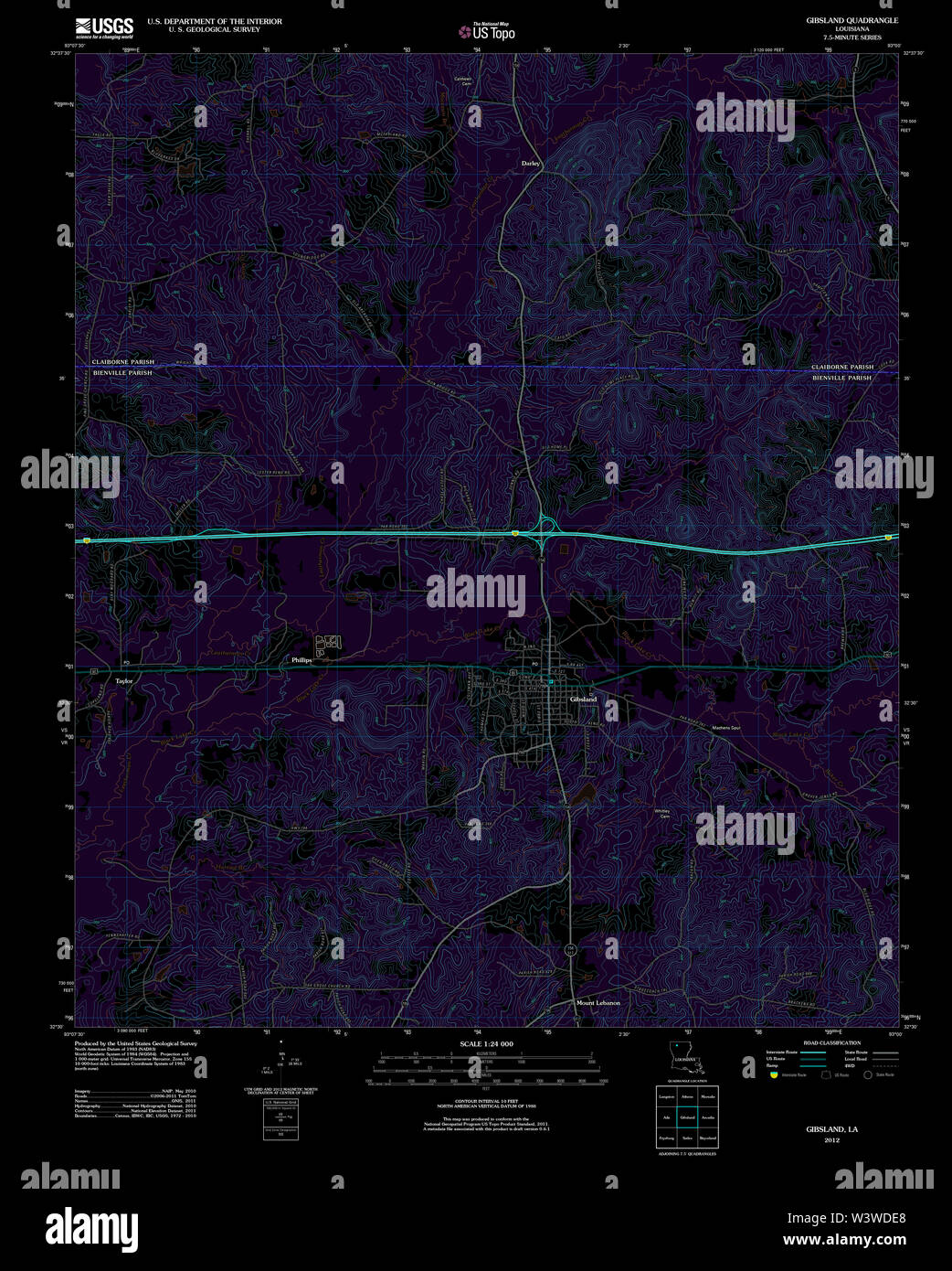 Map of gibsland hires stock photography and images Alamy