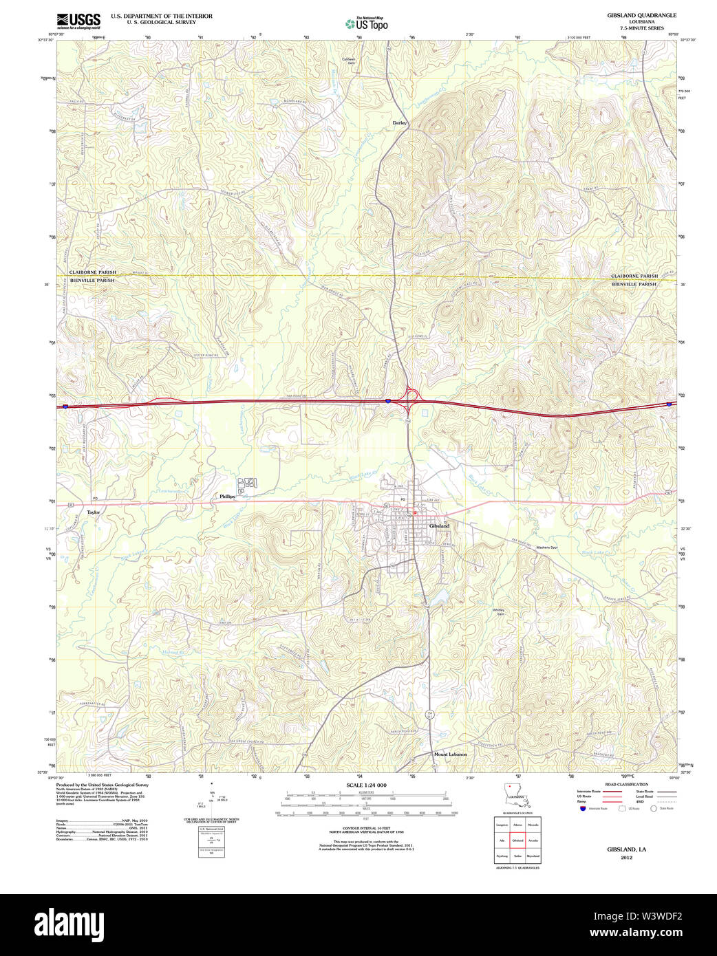 Map of gibsland Cut Out Stock Images & Pictures Alamy