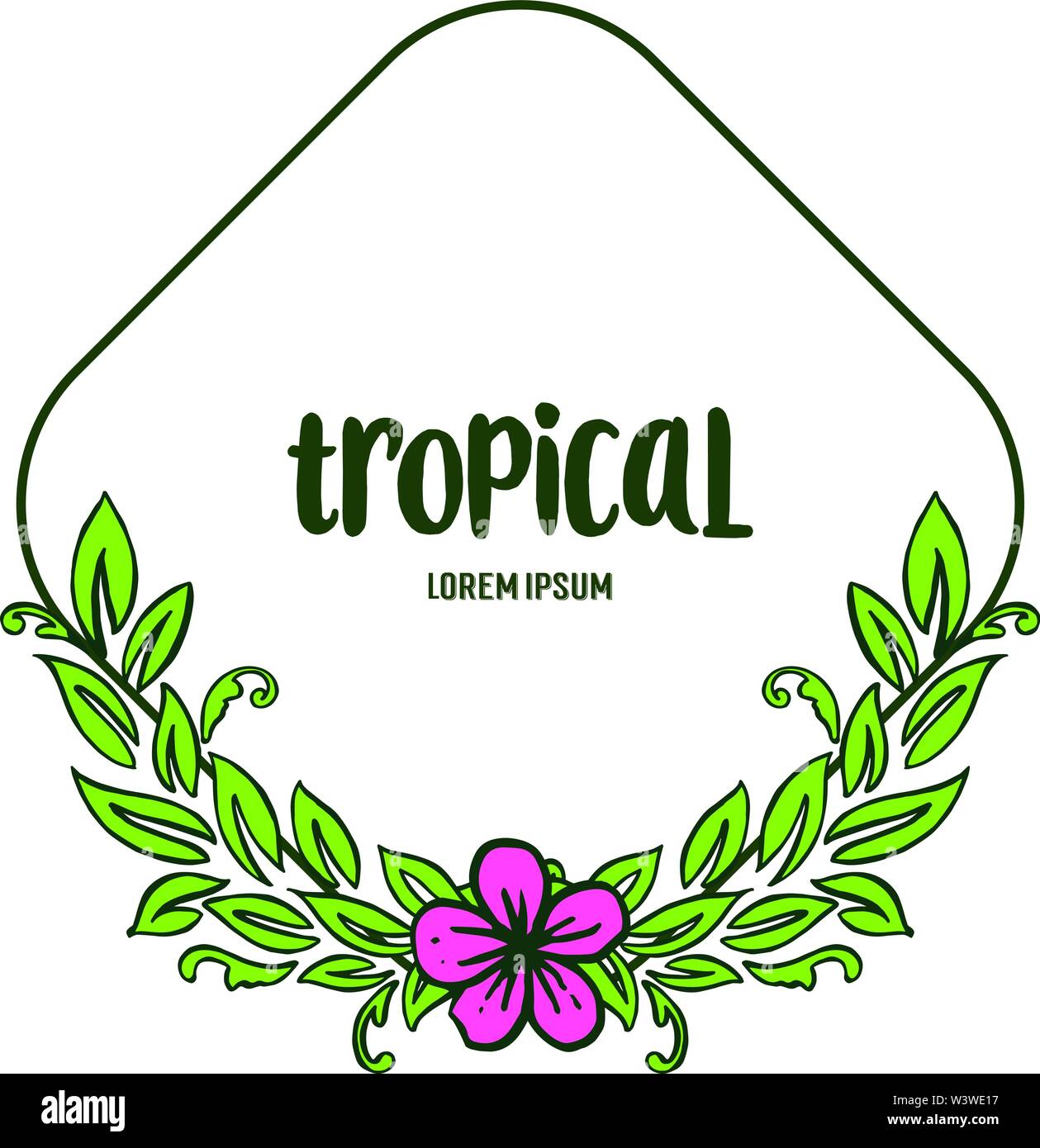 Card texture of summer tropical, plant of bright green leaves and ...