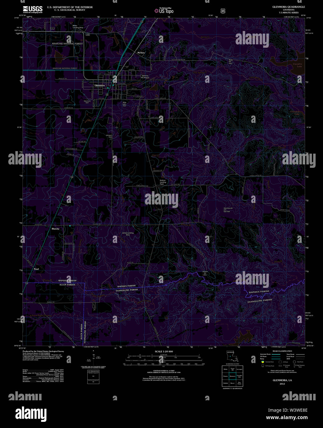 Map of glenmora hires stock photography and images Alamy
