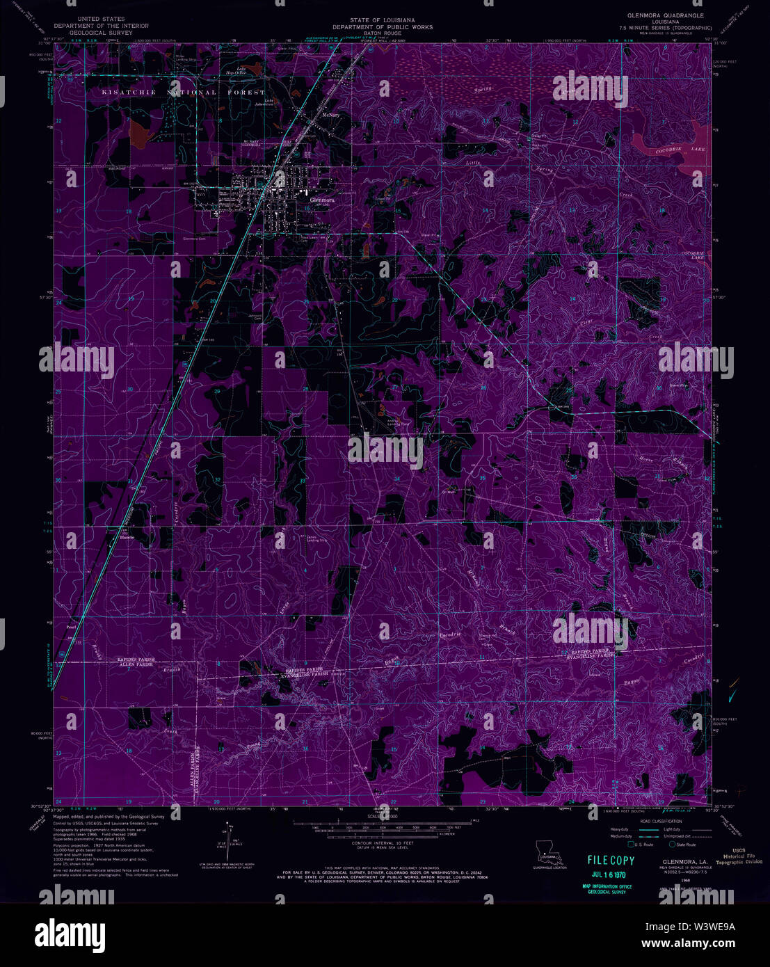 Map of glenmora hires stock photography and images Alamy