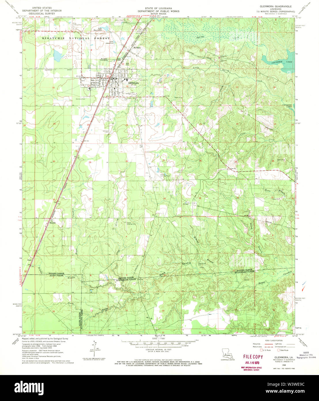 Map of glenmora hires stock photography and images Alamy