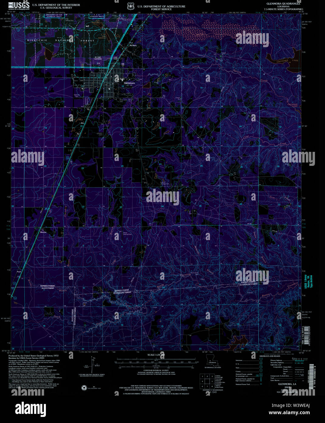 Map of glenmora hires stock photography and images Alamy