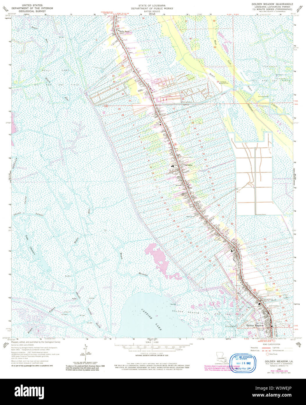 Golden meadow louisiana map Cut Out Stock Images & Pictures Alamy