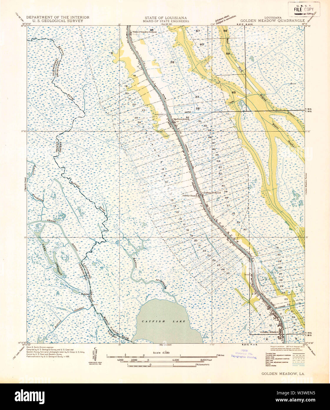 Golden meadow louisiana map hires stock photography and images Alamy