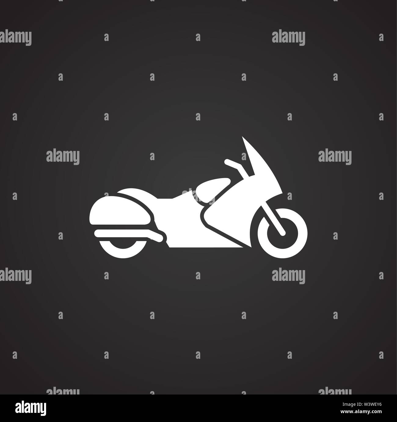 Moto related icon on background for graphic and web design. Simple ...