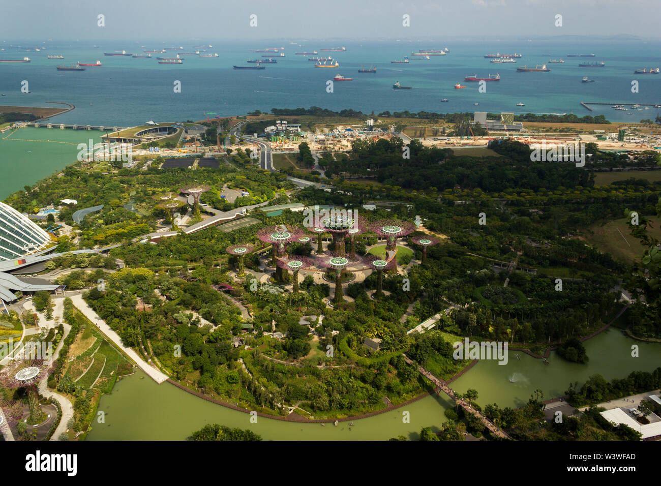 Singapore flyer bird's eye view hi-res stock photography and images - Alamy