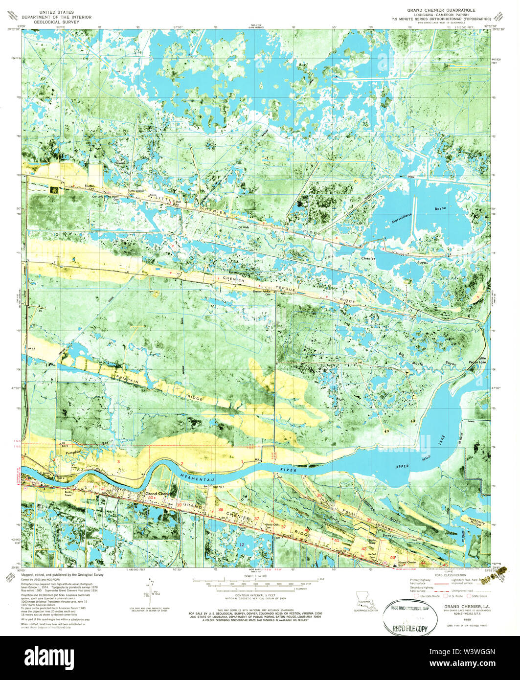 Grand chenier louisiana map Cut Out Stock Images & Pictures Alamy