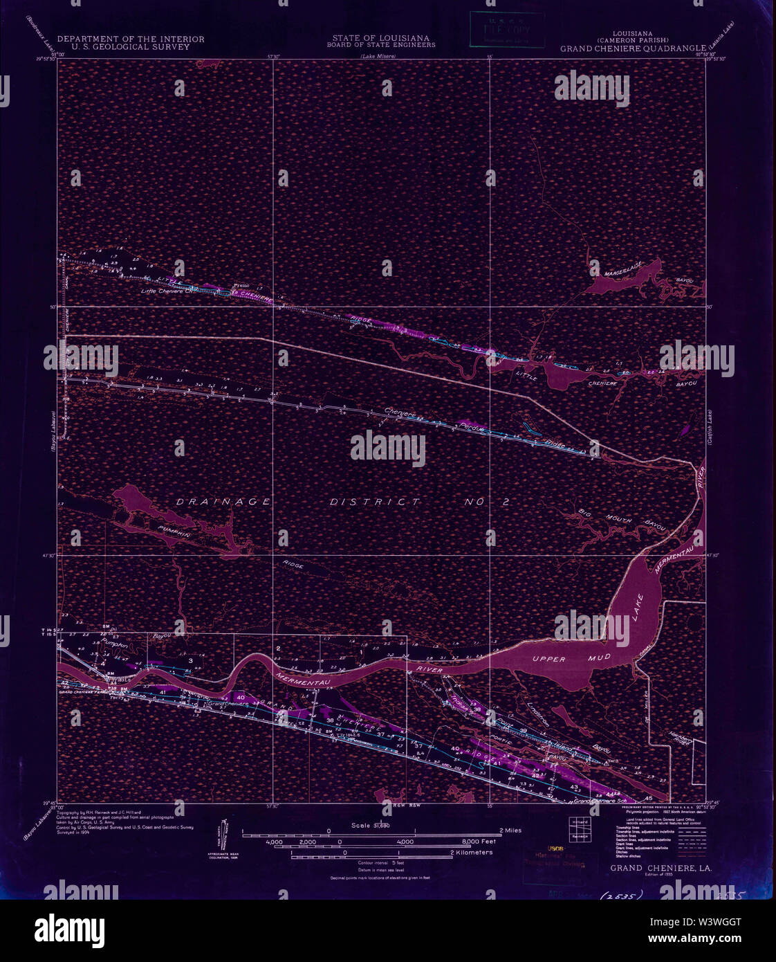 Grand chenier louisiana map hires stock photography and images Alamy