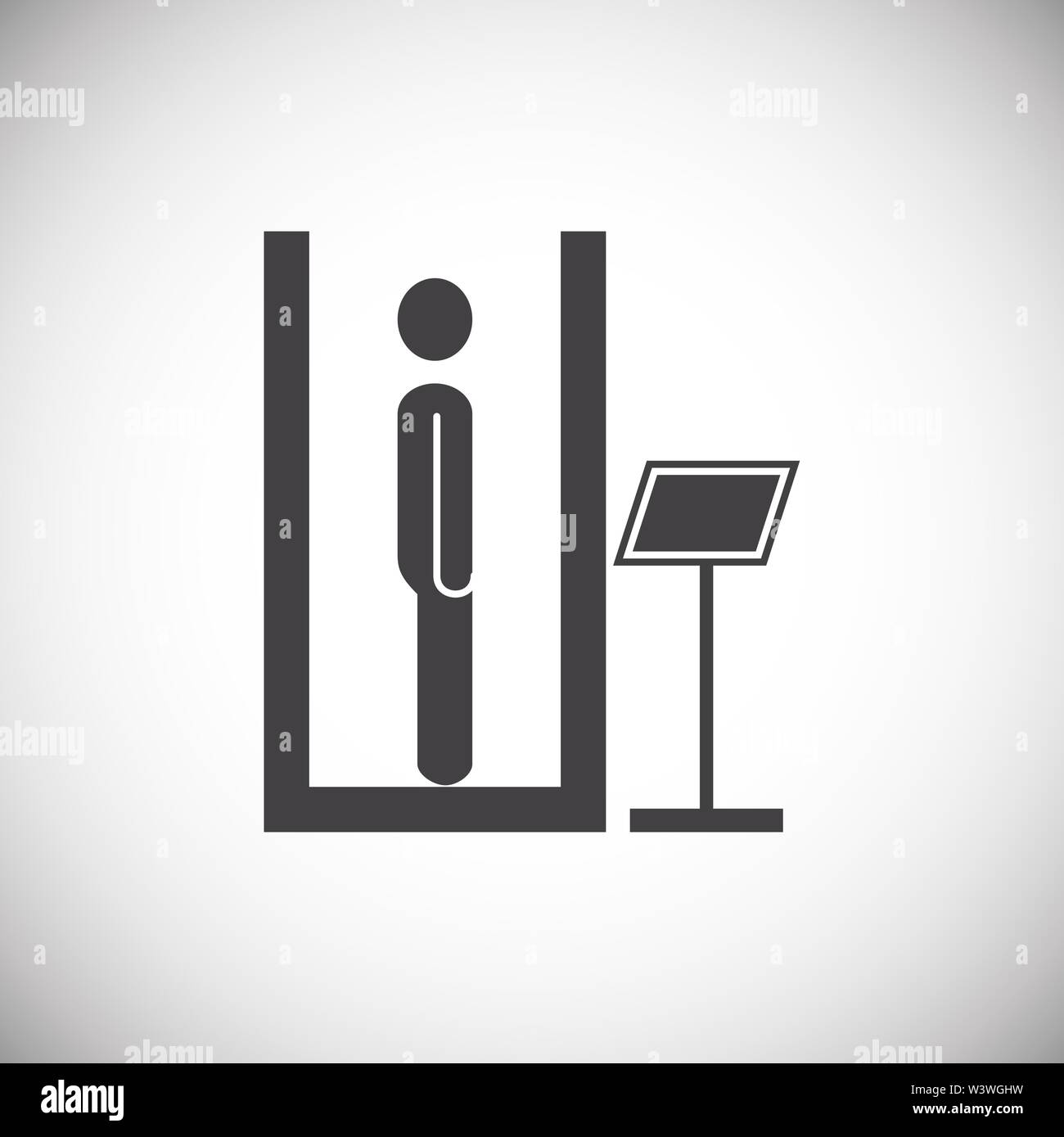 Human scanning related icon on background for graphic and web design ...