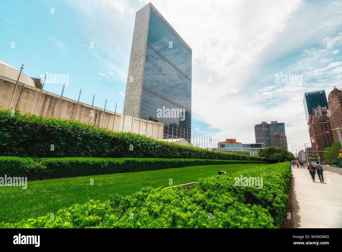 New York/USA - May 25, 2019 United Nations Headquarters, New York City Stock Photo