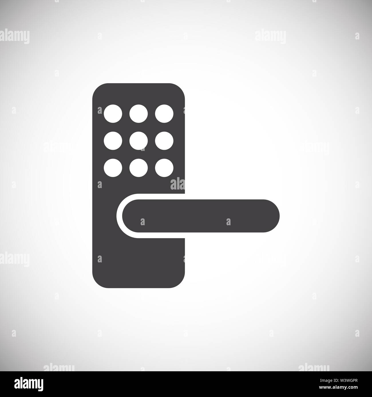 Smart lock icon on background for graphic and web design. Simple ...