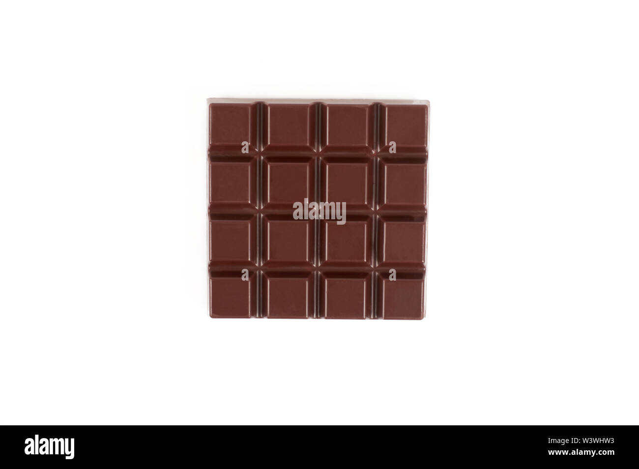 Dark chocolate bar isolated on a white background Stock Photo - Alamy