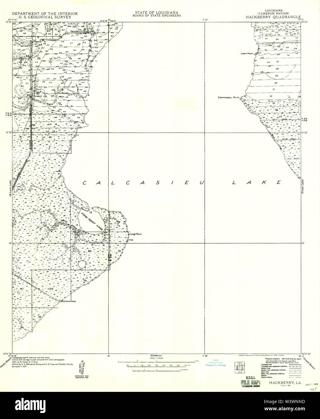 Hackberry louisiana map hires stock photography and images Alamy