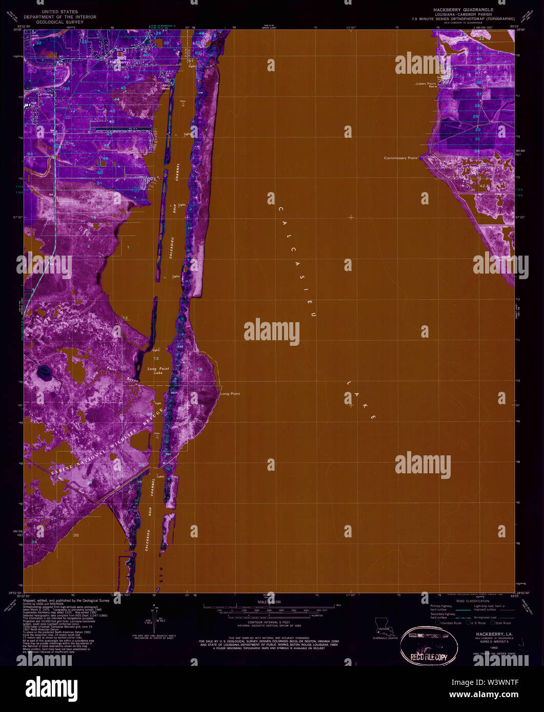 Hackberry louisiana map hires stock photography and images Alamy