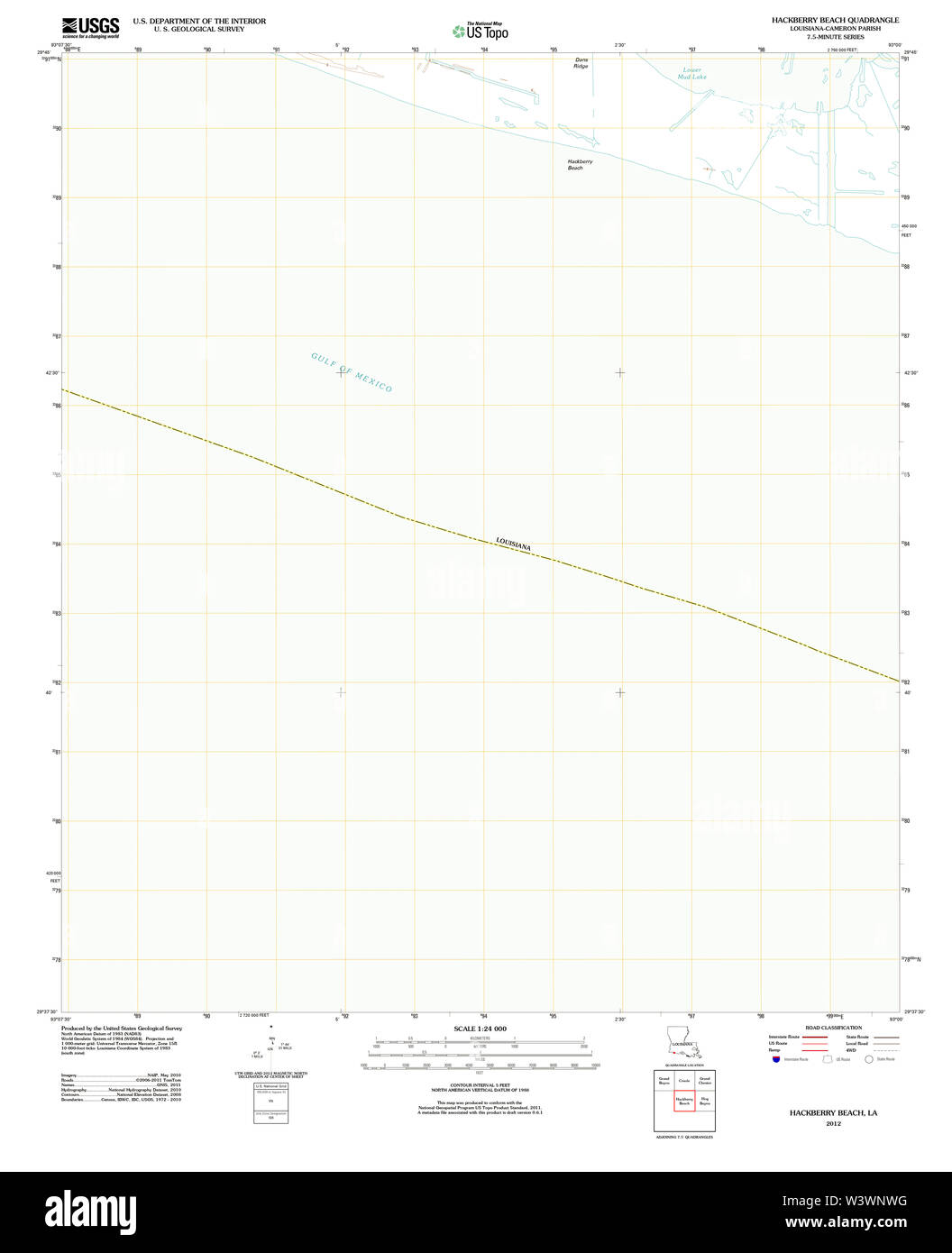 Hackberry louisiana map hires stock photography and images Alamy