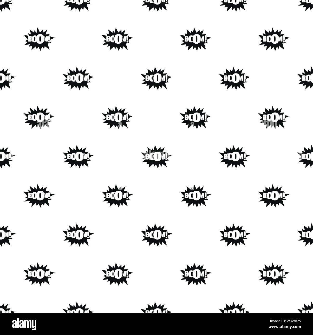 Comic boom big pattern seamless vector repeat geometric for any web design Stock Vector