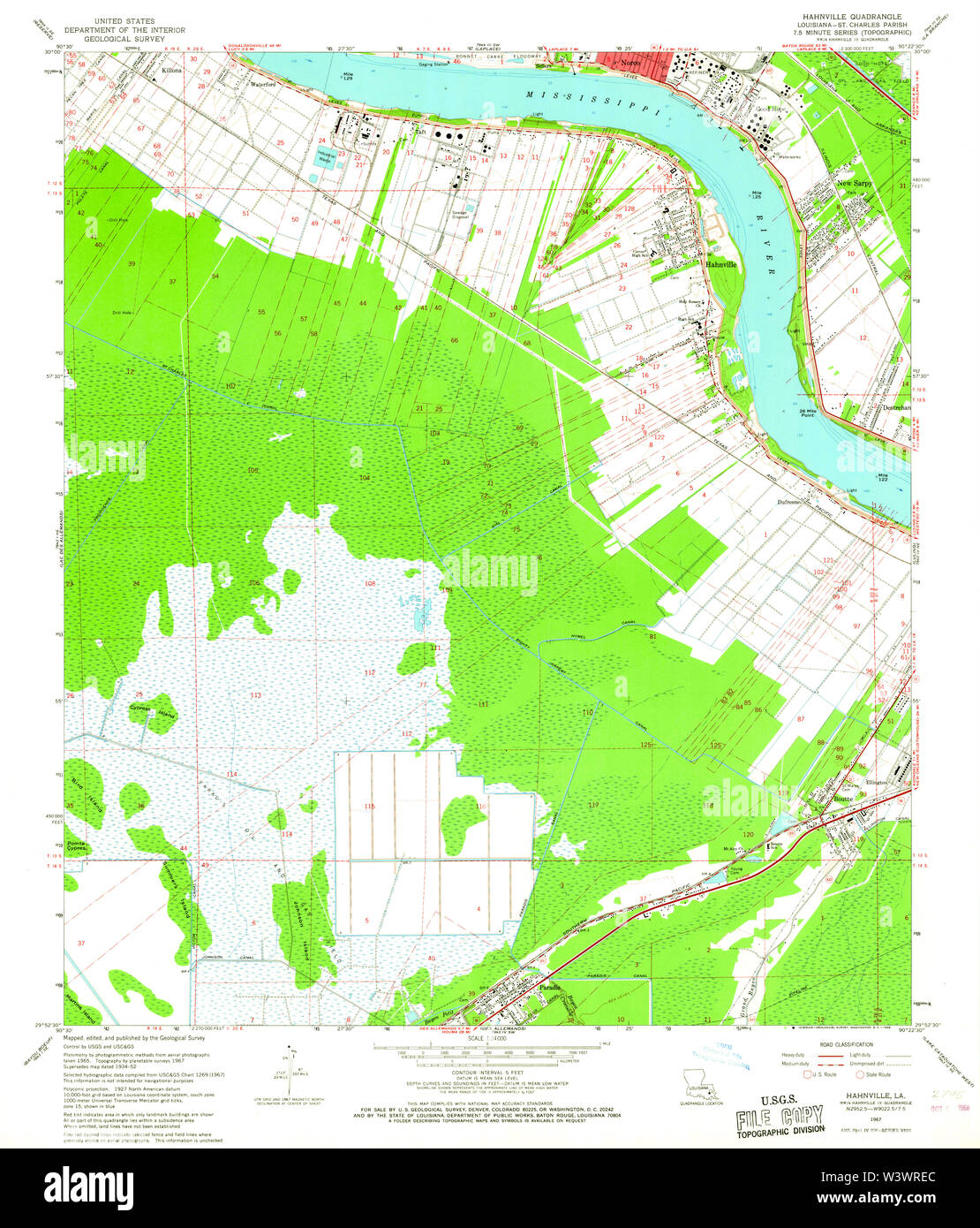 Hahnville louisiana map hires stock photography and images Alamy