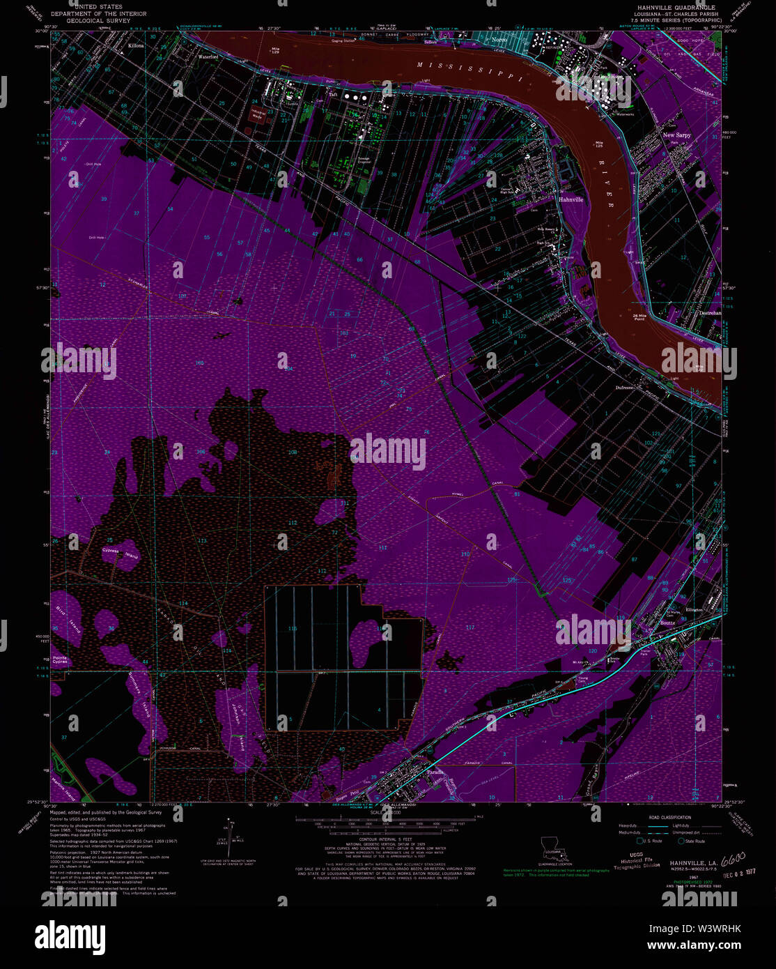 Hahnville louisiana map hires stock photography and images Alamy